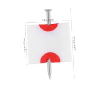 GARIOUANS Trick Nail Réaliste avec Sang Factice Accessoire et Confortable pour Blagues Halloween Avril et Fêtes Costumées