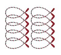 Garland Ties - 16 Pieces Hand-Woven Holiday Decoration, 20.08 Inch Christmas Garland Twist Ties for Families, Renters, and Businesses, Perfect for Staircase, Railing, Door Frame, Wreath, Fence Parties