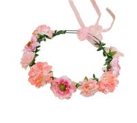 Garlandais Florale Couronne De Cheveux Couronne De Couleurs Lumineuses Bounges Fleur Fleur Femmes Fleurs Mariée Pour Le Marché Du Stand