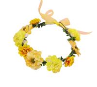 Garlandais Florale Couronne De Cheveux Couronne De Couleurs Lumineuses Bounges Fleur Fleur Femmes Fleurs Mariée Pour Le Marché Du Stand
