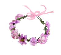 Garlandais Florale Couronne De Cheveux Couronne De Couleurs Lumineuses Bounges Fleur Fleur Femmes Fleurs Mariée Pour Le Marché Du Stand