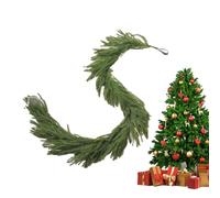 Garlande de Noël Artificielle - Couronne de Long de 180 cm de Long, Construction de matériaux PE, Verdure saisonnière avec Look réaliste | Décor de Vacances pour la Maison, la fenêtre, la cheminée et