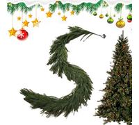 Garlande de Noël Artificielle - Couronne de Long de 180 cm de Long, Construction de matériaux PE, Verdure saisonnière avec Look réaliste | Décor de Vacances pour la Maison, la fenêtre, la cheminée et