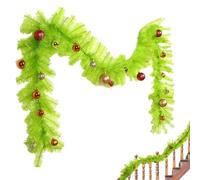 Garlande De Pin De Noël - Vraie Couronne De Pin, Fausse Décoration De Noël | Garland De Haute Qualité avec Protection UV Pine Artificielle Qui Peut Être Utilisée À L'extérieur