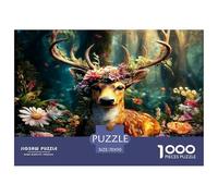 Garlande de Rennes Puzzle De 1000 Pièces pour Adultes Et Enfants Dès 14 Ans Jeux De Défi Jouets Éducatifs Divertissement Créatif Cadeau Classiques Décoration De La Maison 70x50cm/1000pcs
