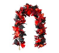 Garlande Des Feuilles D'automne - PP, 68,9 Pouces De La Feuille De Vigne Décoration Artificielle De Rotin | Guirlande D'automne Imperméable Et Réutilisable, Décoration De Feuilles Rustiques Pour La Ma