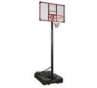 Garlando Panier de basket Houston avec colonne et base lestée H 225-305cm Blanc