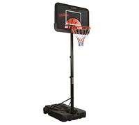 Garlando Panneau de basket Cleveland avec colonne et base lestée H200-305cm Noir