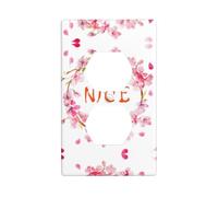 Garlands Cache-prises électriques Nice Flowers Taille standard 11,4 x 7 cm Thermoplast polycarbonate incassable
