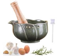 Garlic Grater Bowl - Ceramic Mincer Set | 13.5cm Kitchen Tool