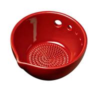 Garlic Grater Dish - 7x7cm 2 In 1 Resin Small Grinder Garlic Plate Peeler, Vegetable Chopper With 5 Hole Sizes And Drain, Multi-Functional Kitchen Tool For Ginger Kale Thyme