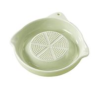 Garlic Grater Plate - 5.31 Inch Ceramic Grater Shredder | Ginger Onion Grinding Tool, Multi-Purpose Kitchen Crusher for Food Prep Catering, Restaurant Cooking and Cheese