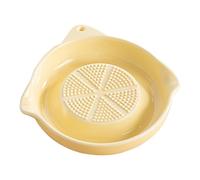 Garlic Grater Plate - 5.31 Inch Ceramic Grater Shredder | Ginger Onion Grinding Tool, Multi-Purpose Kitchen Crusher for Food Prep Catering, Restaurant Cooking and Cheese