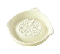 Garlic Grater Plate - Ceramic Grinding Surfaces, Handheld Shredder Gadget, Multi Ingredient Prep Tool, Kitchen Cooking Food Preparation Catering Restaurant Garlic Ginger Turmeric Onion Cheese