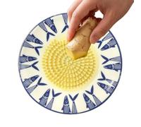 Garlic Grater Plate Embossed Manual Grinwder Tool Gadgets Dish | Ceramic Grater for Ginger Lemon Fruiwt Tomato Vegetable Butter Chocolate