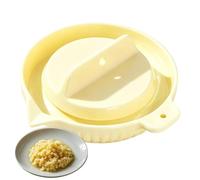 Garlic Grater Plate - Handheld Food Grinder | Rotating Shredding Cap