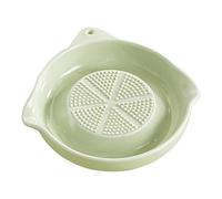 Garlic Grater Plate - Manual Shredding Dish, Ceramic Food Grinding Tool, Multi Preparation Gadget, Kitchen Cooking Ingredient Processing Catering Restaurant Garlic Ginger Turmeric Onion Cheese