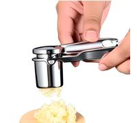 Garlic Press - Ginger Presser With Handle | Garlic Mincer Press Zinc Alloy | Crusher Ergonomic Handle Kitchen Gadgets For Ginger Smashing Cooking Home Apartment BBQ Picnic Restaurant Camping