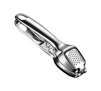 Garlic Press - Zinc Alloy Manual Garlic Press | Zinc Alloy Garlic Press Mincer | Dishwasher Safe Zinc Alloy Garlic Crusher & Peeler for Home Cooking, Restaurant, Canteen (Zinc Alloy)