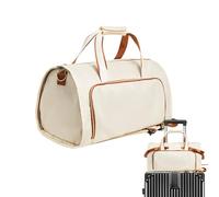 Garment Carry- Bag, 2-in-1 Convertible Suit Travel Bag, 20.98x12.99x12.01 inches Foldable Duffle with Shoulder Strap, for Weekend Getaways, and Travel Organization