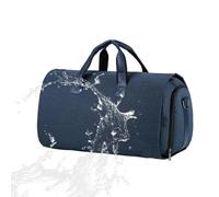 Garment Duffle Bags For Travel, Convertible Carry-On Garment Bag, 2 en 1 Waterproof Travel Suit Bag, 52 x 28 x 32 cm Waterproof Duffle Bag With Shoulder Strap, Travel Duffle Bag For Suits, Dark Blue,
