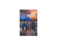 GARMERS Impression sur toile Antoine Dupont - Joueur de rugby - Pour la maison, le bureau, etc. - Décoration murale - 40 x 60 cm - Sans cadre