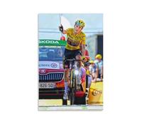 GARMERS Impression sur toile Jonas Vingegaard - Cycliste danois - Pour la maison, le bureau, etc. - Décoration murale - 40 x 60 cm - Sans cadre