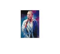 GARMERS Phil Collins Impression sur toile pour maison, bureau, salle de classe, etc. Décoration murale 50 x 75 cm Sans cadre
