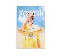 GARMERS Tadej Pogacar Impression sur toile Motif cycliste slovène Sans cadre 20 x 30 cm