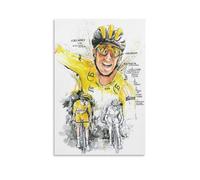 GARMERS Tadej Pogačar Impression sur toile pour la maison, le bureau, la salle de classe, etc. Décoration murale sans cadre 50 x 75 cm