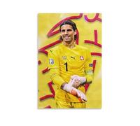 GARMERS Yann Sommer Poster sur toile pour la maison, le bureau, la salle de classe, etc. Décoration murale 20 x 30 cm Sans cadre Style 2