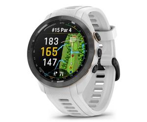 Garmin - 010-02746-10 - Approach® S70 - 42 mm - lunette en céramique noire avec bracelet en silicone blanc