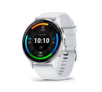 Garmin Venu 3 AMOLED 45 mm - Argent avec bracelet Silicone Blanc - , Blanc Wifi GPS (010-02784-00)