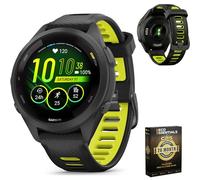 Garmin 010-02810-03 Forerunner 265S Montre intelligente GPS Noir/jaune avec pack de protection amélioré CPS 2 ans