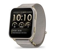 Garmin - 010-02980-09 - Venu® X1 Soft Gold avec boîtier en titane et bracelet en nylon lin