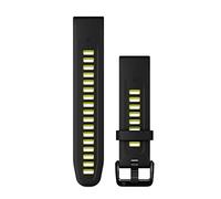 Garmin Bracelet de montre silicone QuickFit 20 mm - Noir / Electric Lime
