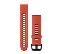 Garmin Quickfit® 20 Mm Silicone Strap Orange Flame Red / Graphite