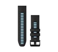 Garmin Acc, epix PRO (g2), 26mm QuickFit Black/Blue Silicone Band, WW/Asia