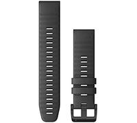 Garmin Acc,fenix 6 solar 22mm QuickFit Slate Gray Silicone Band | Bracelet de montre Garmin officiel, 22mm, compatible avec une sélection de fenix, Forerunner, Instinct, et plus, résistant