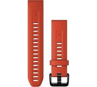 Garmin Acc, fenix 7S, 20mm QuickFit Flame Red Silicone Band | Bracelet de montre Garmin officiel, 20mm, compatible avec une sélection de fenix, Instinct, epix, usage quotidien, résistant