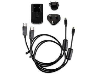 Garmin - Adaptateur Secteur avec Câble Mini, Micro USB et Adaptateur EU - Noir