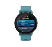 Garmin Montre connectée Bounce 2 – Cardio‑GPS, GPS, Wi‑Fi, Appels et messages – Bleu turquoise