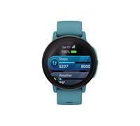 Garmin Montre connectée Bounce 2 – Cardio‑GPS, GPS, Wi‑Fi, Appels et messages – Bleu turquoise