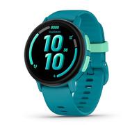 Garmin Montre connectée Bounce 2 – Cardio‑GPS, GPS, Wi‑Fi, Appels et messages – Bleu turquoise