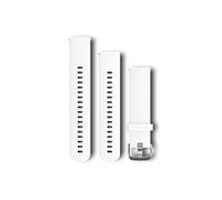 Garmin - Bracelet de montre 20mm Silicone Blanc, Boucle Silver - S/M & L
