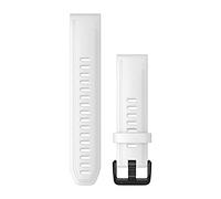 Garmin - Bracelet de montre Quick Fit 20mm - Silicone Blanc boucle Noir