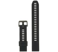Garmin - Bracelet de montre Quick Fit 20mm - Silicone Noir boucle Noir - Taille Large