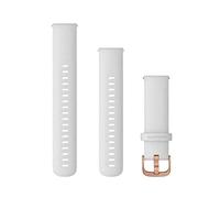 Garmin - Bracelet de montre Quick Release 18mm - Silicone Blanc boucle Rosegold