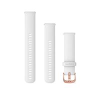 Garmin - Bracelet de montre Quick Release 20mm - Silicone Blanc boucle Rosegold