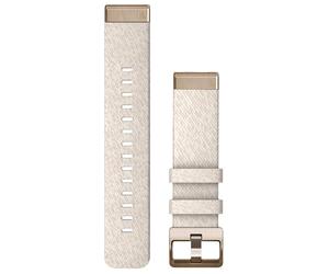 Garmin - Bracelet de rechange - Bracelet QuickFit 20mm Nylon chiné crème avec boucle or pâle en Nylon - Or Or